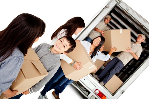 Removal van ready for a local move in Streatham