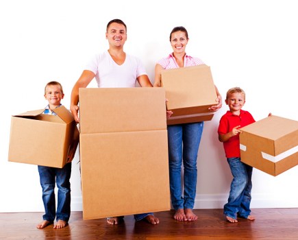 Student removals support for a move in Streatham with boxes and furniture