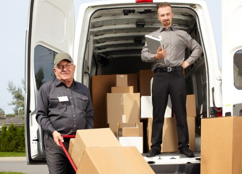 A local van ready for household moving jobs in Streatham