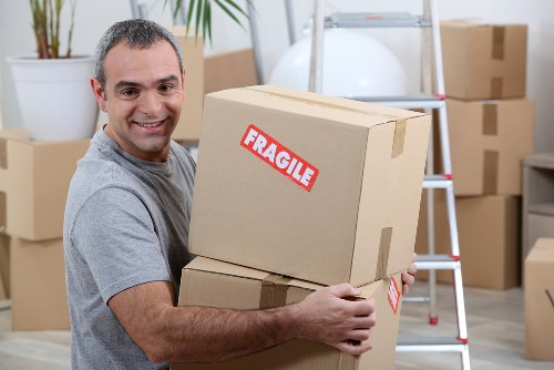 Commercial moving team planning a business relocation in Streatham