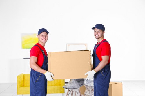 Office furniture and equipment prepared for a Streatham commercial move