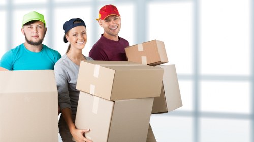 Business relocation packing and loading process in a Streatham property